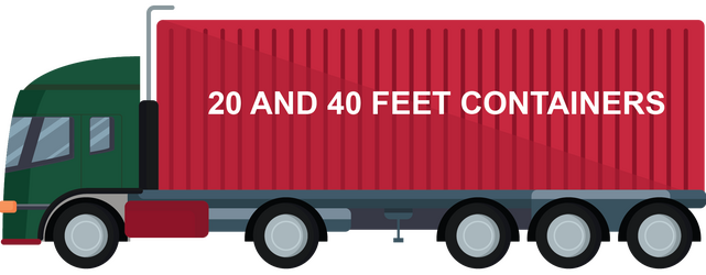 20 and 40 feet container image